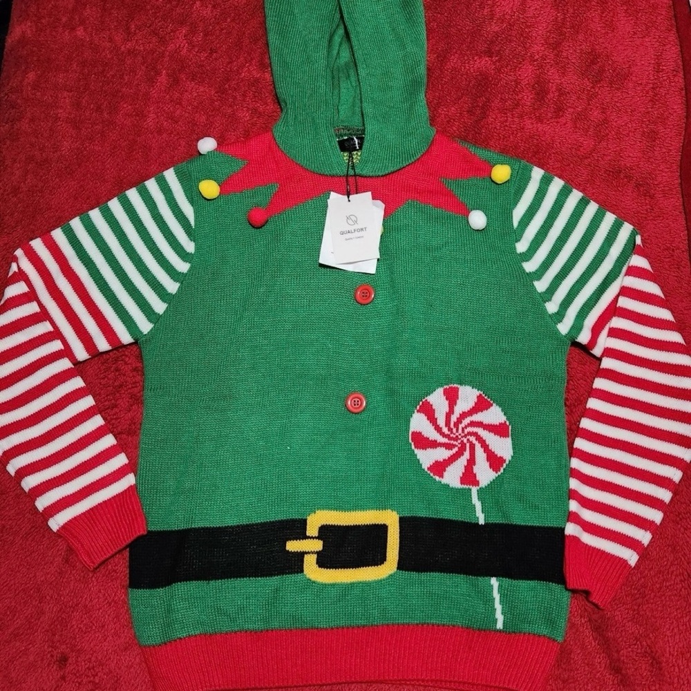 Ugly Christmas sweater new size larger. Pet and smoke free home .